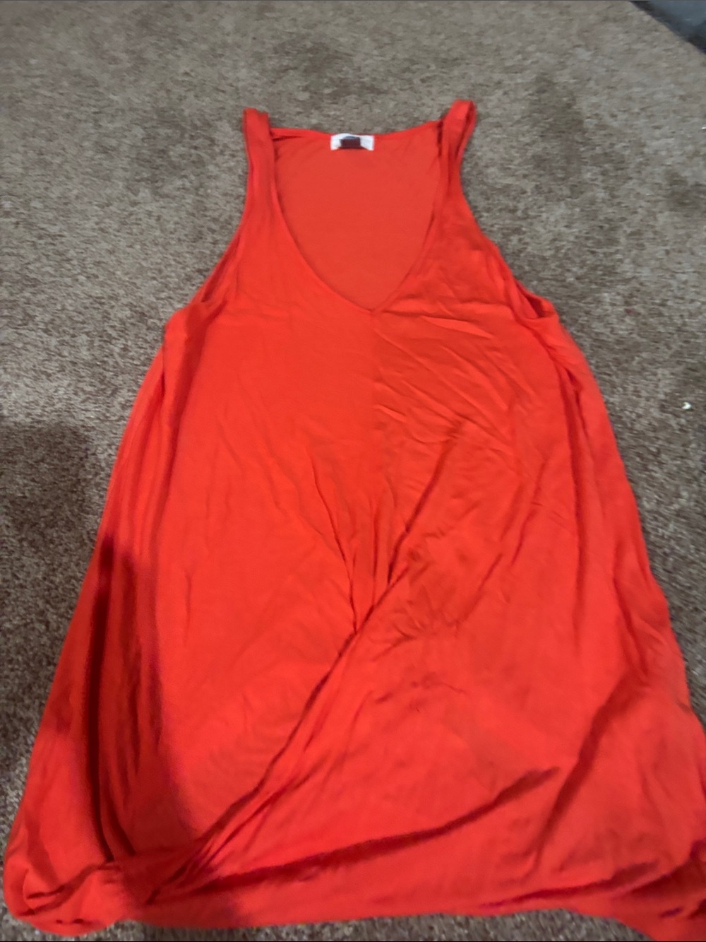 Old Navy Bright Red V-Neck Tank Top
